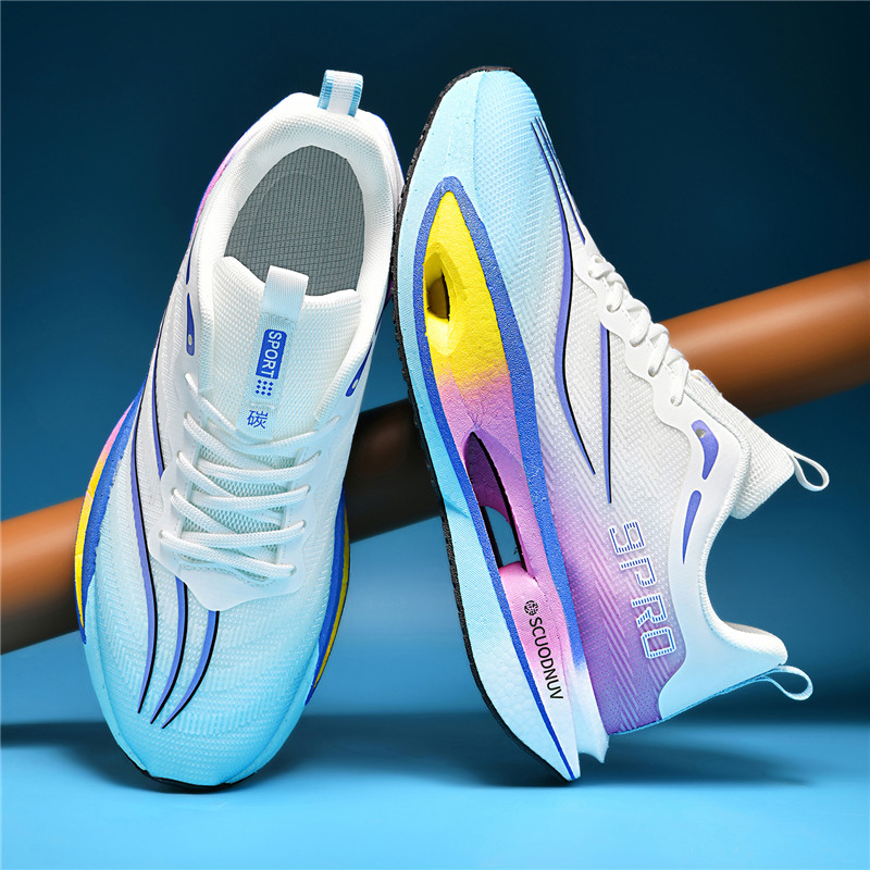 Carbon Plate Marathon Racing Shoes - 새로운 여성용 운동화, 통기성 메쉬 표면,