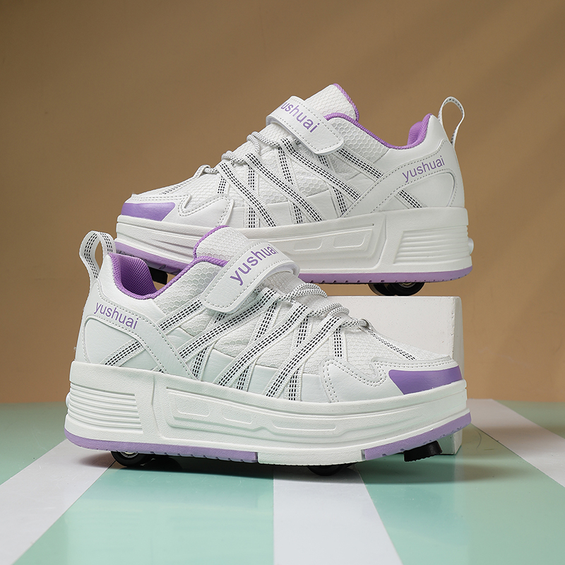 Running Shoes - 남녀 어린이용 4륜 롤러 슈즈, 세미