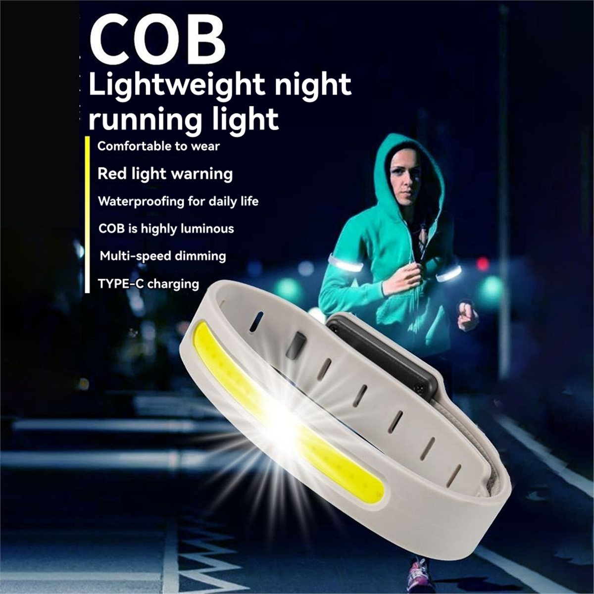 AD45 2개입 반사 암밴드 러닝 라이트 COB 팔찌  - Reflective Night Running Shoes 리뷰 및 가격