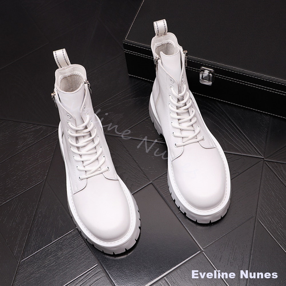 펑크 하이탑 오토바이 앵클 부츠 남성 파티 나이트클럽  - Men'S Shoes 리뷰 및 가격