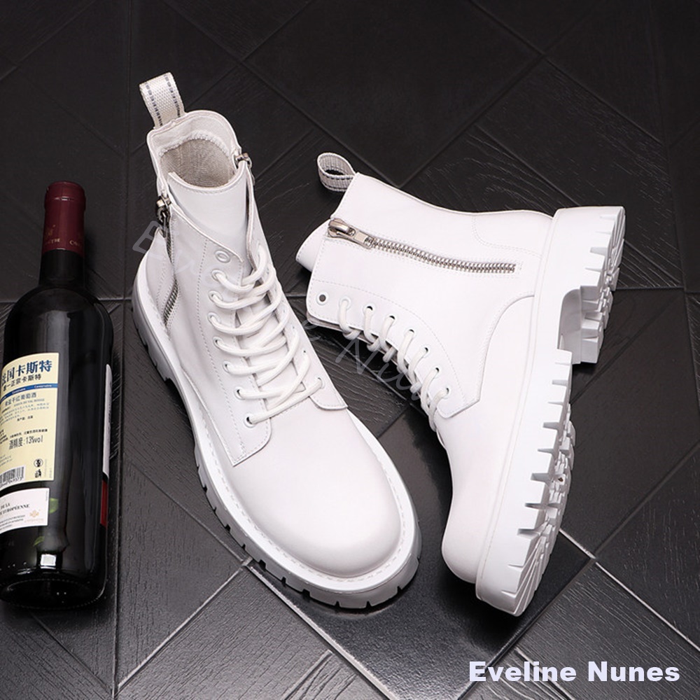 펑크 하이탑 오토바이 앵클 부츠 남성 파티 나이트클럽  - Men'S Shoes 리뷰 및 가격