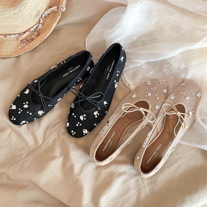 여름 우아한 여성용 반짝이는 라인스톤 리본 메쉬 블록  - Women'S Shoes 리뷰 및 가격