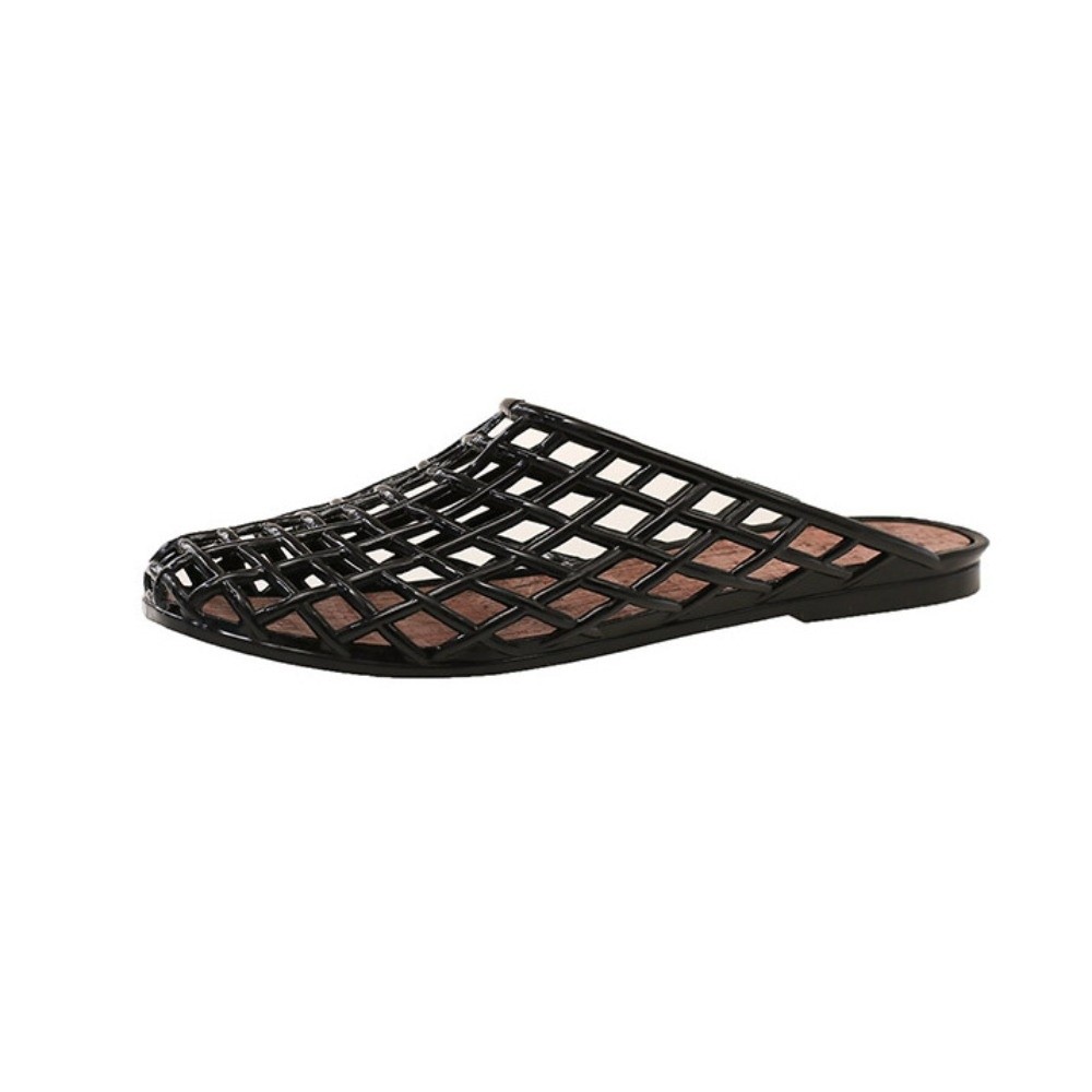 라운드 토 PVC 크리스탈 슬리퍼 논슬립 소프트 피싱넷 - Sandals 리뷰 및 가격