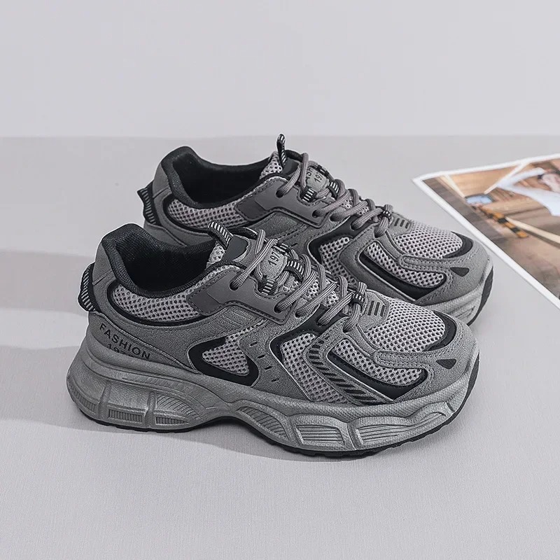 2026년 신상 여성 청키 스니커즈 패션 메쉬 캐주얼  - Running Shoes 리뷰 및 가격