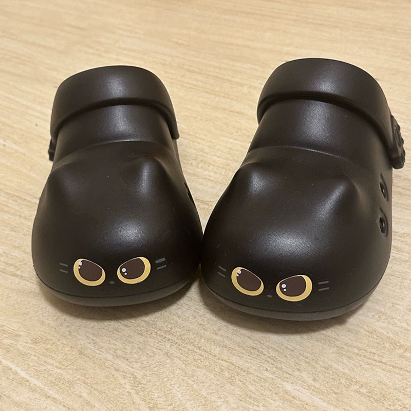 여성용 새로운 창의적인 검은색 고양이 슬리퍼, 여름용  - Boots 리뷰 및 가격